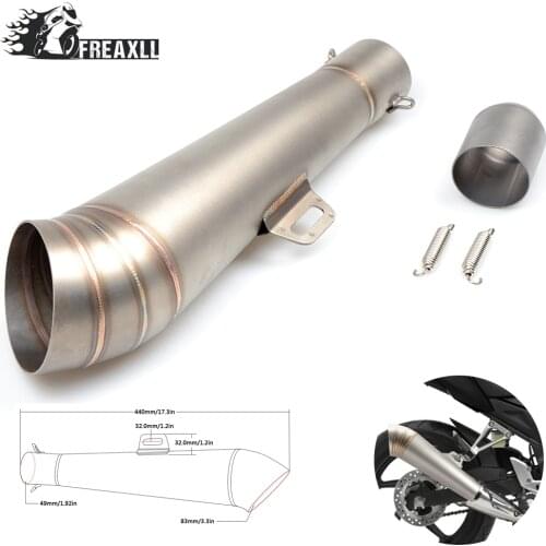 36MM-51MM Universal Motorcycle Abrasive exhaust escape With db killer Modified Scooter Exhaust Pipe Muffle For Honda Ducati