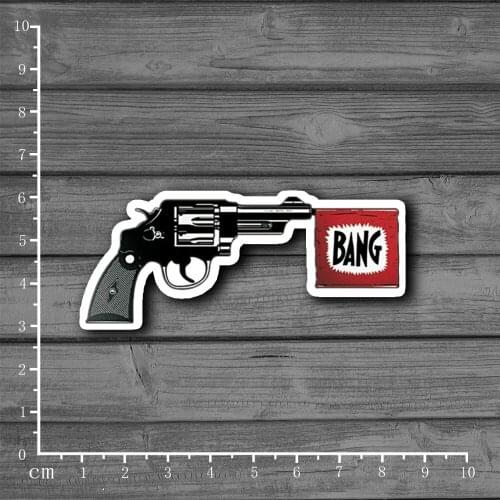 Magic Gun Car Styling Stationery Graffiti Suitcase Kids Sticker Decor For Ablum Scrapbooking Laptop Notebook Sticker[Single]