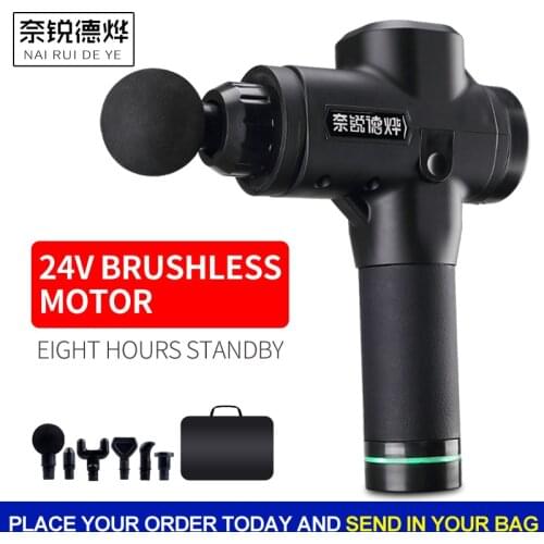 High Power muscle massage gun High speed vibration massager gun Use after fitness Decompose lactic acid relief pain Relax body