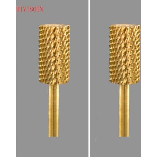 Gold Large Barrel Bit - HIVISOIN Carbide Nail Drill Bit - C