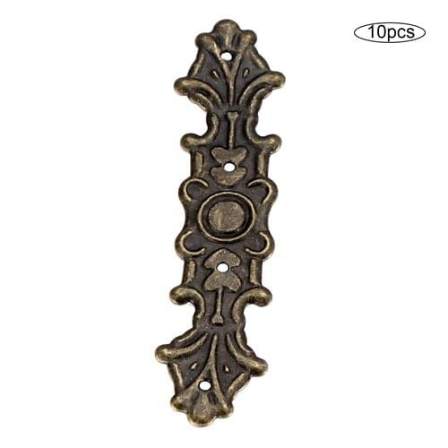 10Pcs Decorative Protectors Bracket Jewelry Box Corner Decorative Guard Corner Sticker Crafts Metal Embellishments Scrapbooking