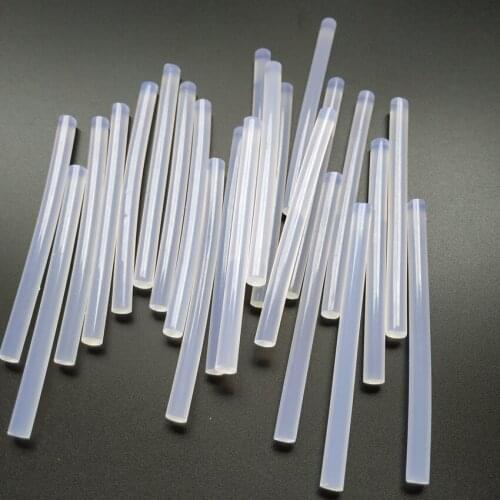 25 Pieces Hot melt adhesive Transparent 7x100mm glue stick silicone High viscosity Strengthen stickiness