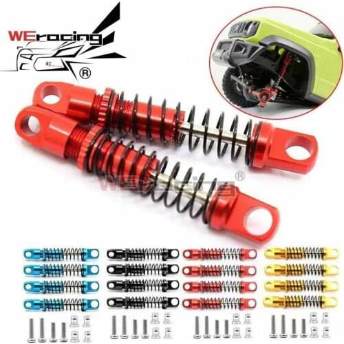 4pcs/Set Metal Oil Pressure Shock Absorber For 1/16 RC Car XIAOMI Suzuki Jimny Upgrade Parts