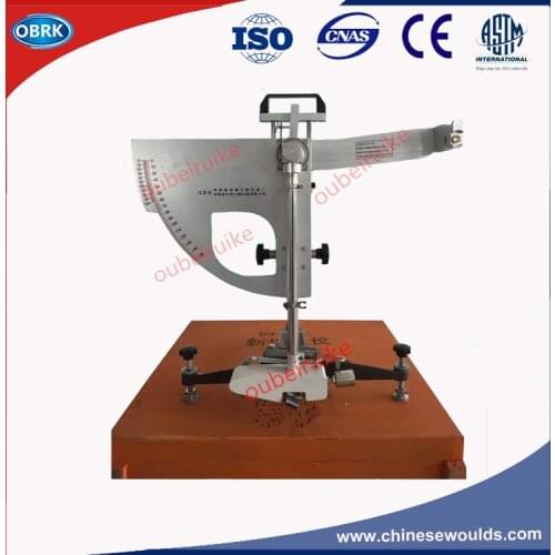 Asphalt Pavement British Pendulum Skid Tester In Wooden Case With One Rubber Slider