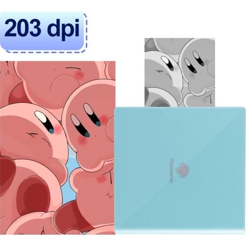 Phomemo M02 Wireless Mini Thermal Printer with 3 Rolls White Sticker Paper for Learning Assistance, Study Notes, Ice Cream Green