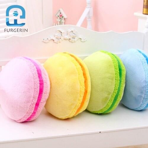 FURGERIN Decorative Pillows for Sleeping Cute Pillow Home Decoration Accessories Macaroon Shape bed pillow neck for kids