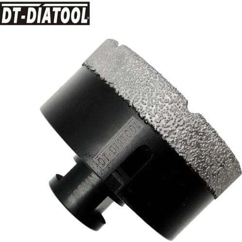 DT-DIATOOL Dry Vacuum Brazed Professional Quality Diamond Drill Bits Hole Saw Drilling core bits M14 Thread Diameter 80mm