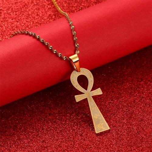 Egyptian Ankh Cross Ancient Symbol of Life Egypt Eye Neckalce Pendant Jewelry