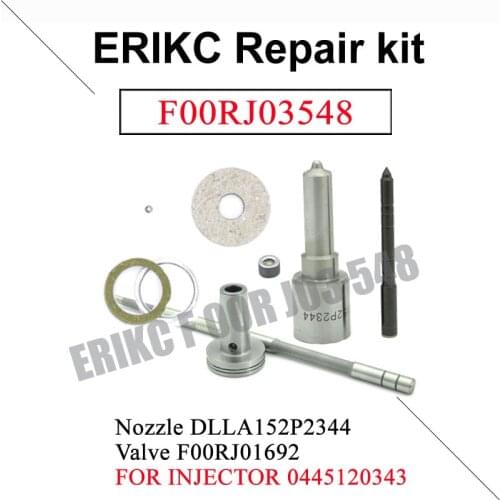 F00RJ03548 Diesel Common Rail Injector Overhaul Kits Nozzle DLLA152P2344 Fuel Valve F00RJ01692 for Weichai WD10-EU4 0445120343