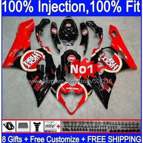 Injection For SUZUKI GSX R1000 GSXR-1000 2005 2006 21MC.126 Lucky red GSX-R1000 GSXR 1000 1000CC 05 K5 GSXR1000 05 06 Fairing