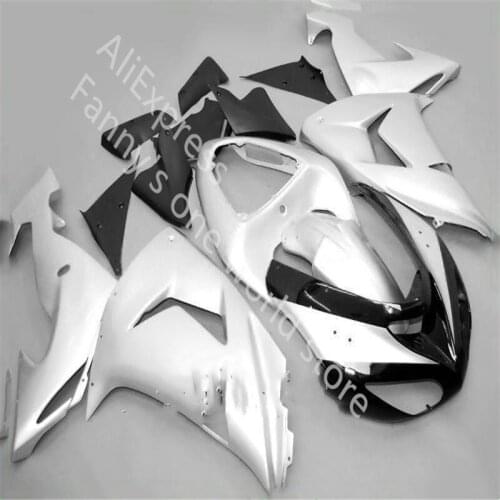 Custom White black ABS Injection Fairing For Kawasaki Ninja ZX10R 2006 2007 Fairing Ninja ZX 10R 06-07 Bodywork Fairing