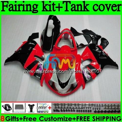 Kit+Tank For SUZUKI TL1000R 1998 1999 2000 2001 2002 2003 100BS.136 Red black TL1000 TL 1000 R 1000R 98 99 00 01 02 03 Fairing