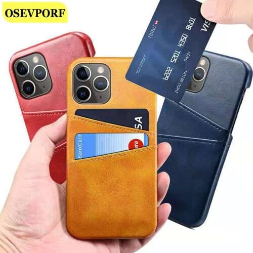 Leather Card Holder Phone Case For iPhone 12 11 Pro Max X XR XS ID Credit Card Slot Blue Capinhas For iPhone 6 6S 7 8 Plus Cover