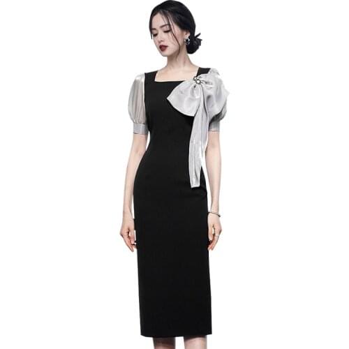 Restoring tight one piece korean ladies Summer Short Sleeve Flower cabaret party Sexy bodycon Dresses for women
