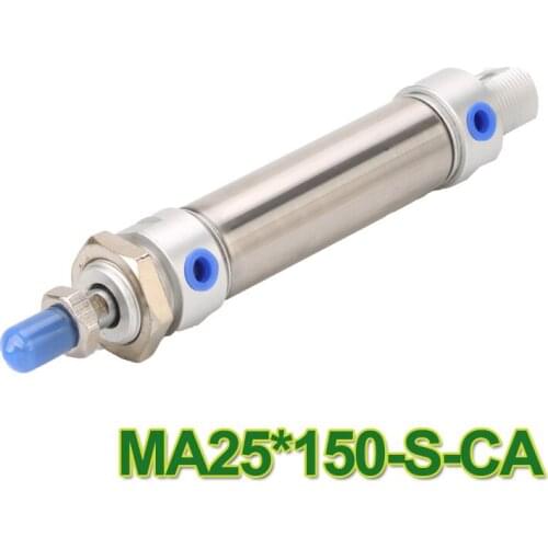 MA25*150-S-CA MA series Stainless Steel Mini Pneumatic Air Cylinder,Single rod Cylinder MA 25*150 MA25-150 25-150 MA 25x150