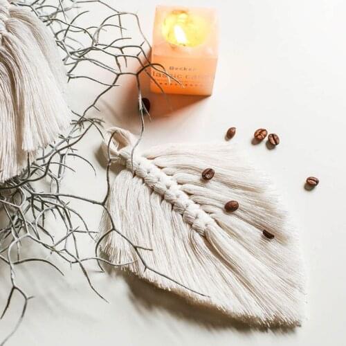 Macrame Placemats Cup Mat Bohemia Cotton Rope Braid Tablecloth Coaster Cup Pad