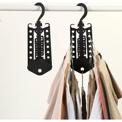 Multifunctional Magic Double Hanger Closet Storage Rack Folding Hanger Practical and Space-saving Hanger Drying Rack