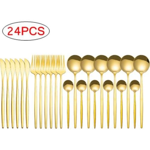 Upspirit Creative Dinnerware Set 16pcs Stainless Steel Cutlery Set Knife Fork Spoons Flatware Kit Tableware Set Dishwasher Safe