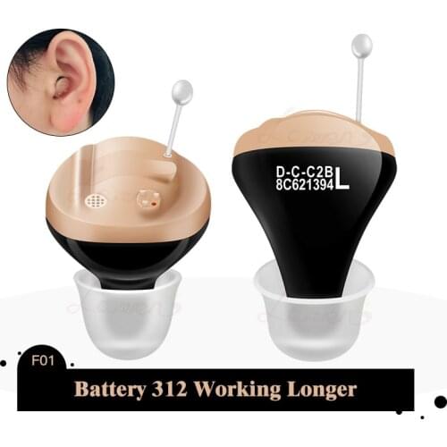 Newest CIC Best Hearing Aid Invisible Super Mini Inside The Ear Sound Amplifier Hearing Aids For Deafness With A10 PR70 Battery