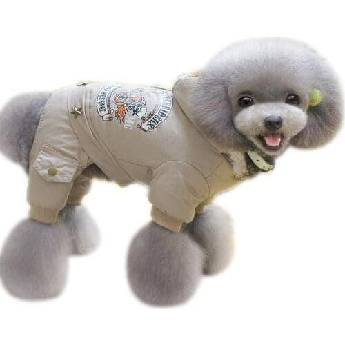 4 Legs Pet Dog Clothes Winter Warm Dog Hoodie Coat Outdoor Windproof Jackets Doggie Down