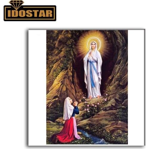 Full Square Round Drill 5D DIY Diamond Painting Mary Virgin bless Embroidery mosaic rhinestone Cross Stitch Kit Religious icon