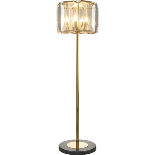 Postmodern modern minimalist living room floor lamp atmospheric personality bedroom light luxury crystal floor floor lamp