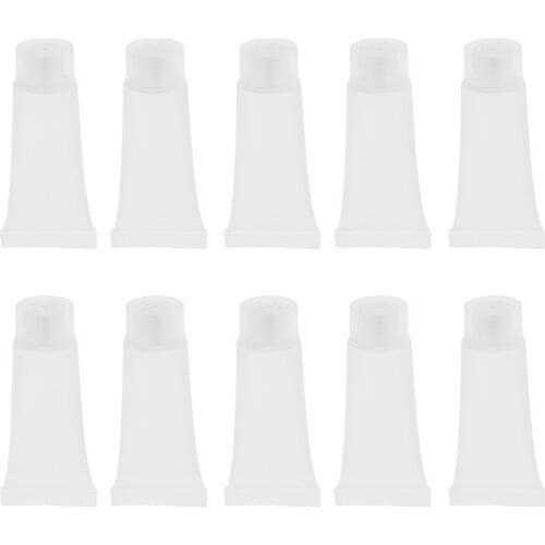 10x Transparent Empty Refillable Travel Plastic Cosmetic Body Hand Lotion Shampoo Squeeze Bottle