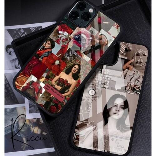 Sexy singer model Lana Del Rey Phone Case Rubber for iPhone 12 11 Pro Max XS 8 7 6 6S Plus X 5S SE 2020 XR 12 Mini case