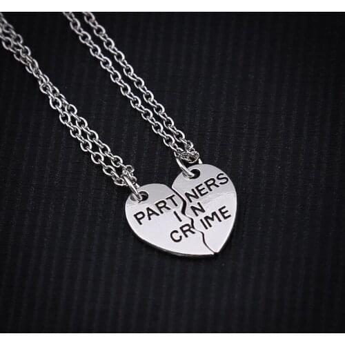 RONGQING 1set New Promotion High quality Silver Love Long Statement Necklace From Factory