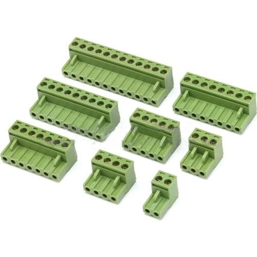 Free ship 20pc Female Socket Header KF2EDGK 2P 3P 4P 5P 6P 7P 8P 9P 10P 12P Socket Plug Pitch 5.08MM 300V 10A