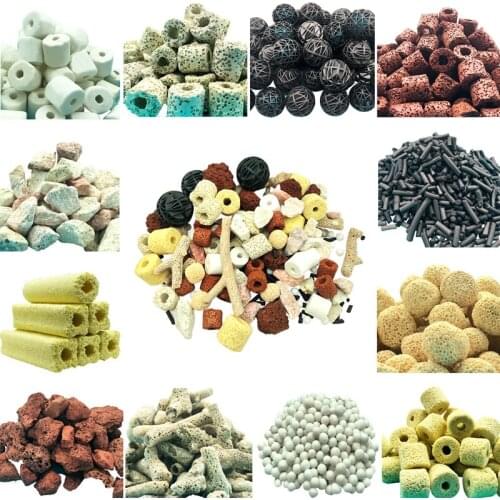 Aquatic Pet Supplies Water Quality Stabilizer Ceramic activated carbon Water purification filter material 500g/lot