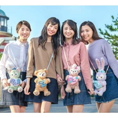 Japan Duffy Bear Shelliemay Stellalou Rabbit Plush Toy Doll Bag Women Cartoon Duffy Bear Stellalou Crossbody Bag for Children