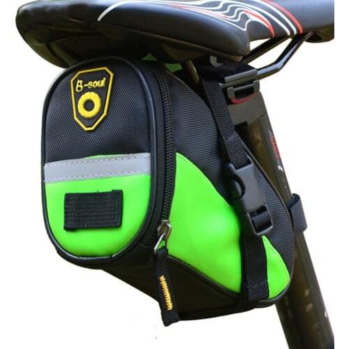 Portable MTB Bike Storage Saddle Bag Waterproof Bicycle Bag Cycling Seat Pouch Bicycle Tail Bags Rear Basket Bike Accessories