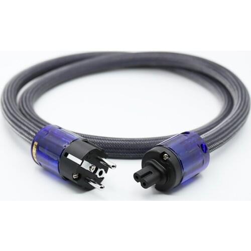 Hi-End Pure Copper audiophile power cords EU Schuko Power Cable With Figure 8 IEC AMP Turntable Power Extension Cable