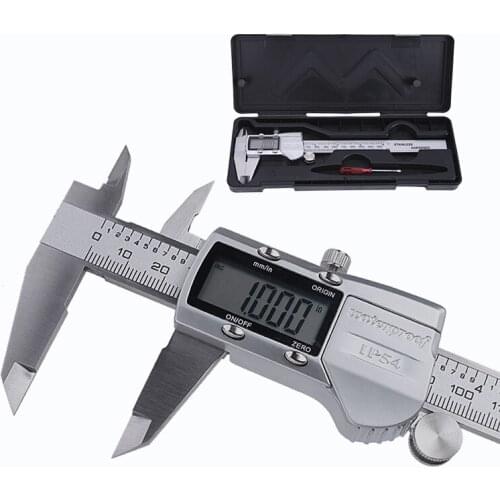 High-Precision Measuring Tool Stainless Steel LCD Digital Calipers 6 Inch 150mm Measuring Instrument Electronic Vernier Calipers
