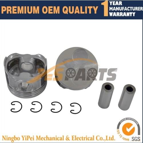 Z602 Engine 2 set Piston + Rings Kit Set STD for Kubota