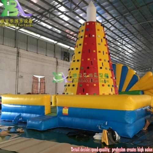 Exciting Competitive Challenge Race Equipment Inflatable Rock Climbing Wall Sport Games