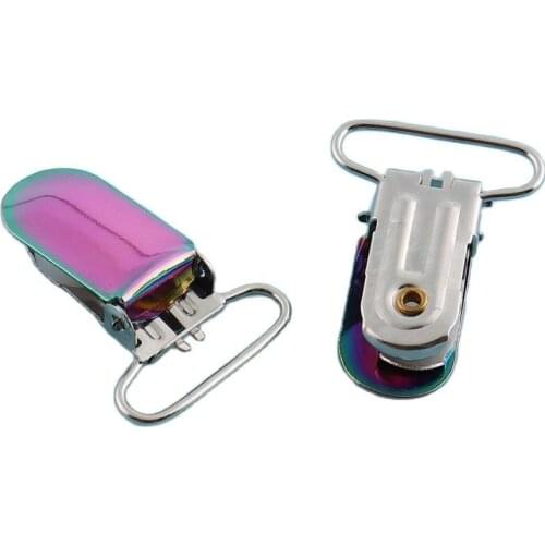 Suspender clips 5pcs 38*25mm Kam Clips Dummy Clips Pacifier Suspender Clips Slide Adjusters Suspender Supply