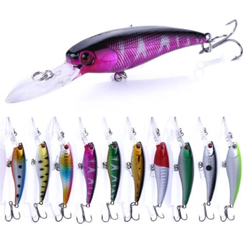 1pcs Fishing Lure 9cm 8g Minnow Wobblers Bait Long Casting Hard Fake Fishing Lure Pike Carp Bait