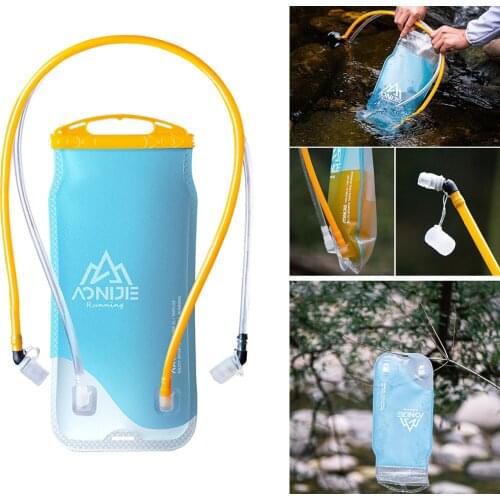 2L BPA Free Hydration Bladder Dual Water Reservoir for Cycling Hiking Camping Backpack