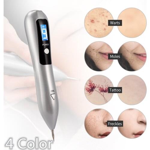 4 Colors Plasma Pen Laser Mole Removal Skin Corn Freckle Tag Nevus Sweep Spot Tattoo Removal Electric Machine Facial Clean Tools