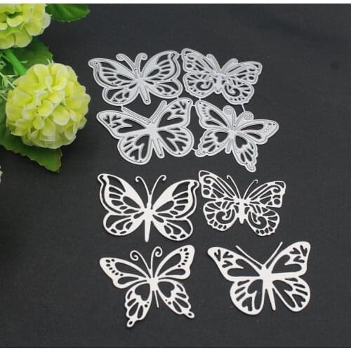 4pcs butterfly Metal Cutting Dies for DIY Scrapbooking Album Paper Cards Decorative Crafts Embossing Die Cuts