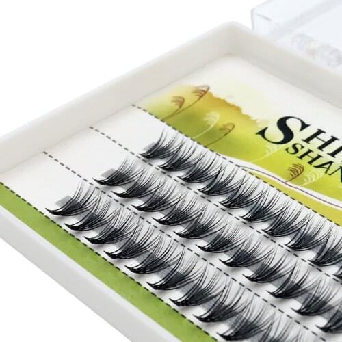 60pcs 0.07mm Professional Makeup Individual Cluster Eye Lashes Grafting Fake False Eyelashes 8mm 10mm 12mm Choose
