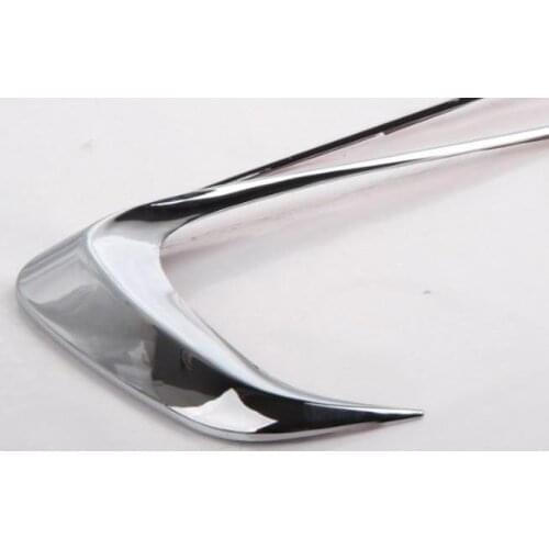 ABS Chrome Car Front Fog Light Fog Light Cover for 2014 Citroen C-Elysee Car styling