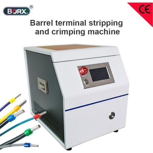 Automatic tube type terminals crimping wire strip machine insulated Europena tube plug crimp machine BVR wire 4.0 square