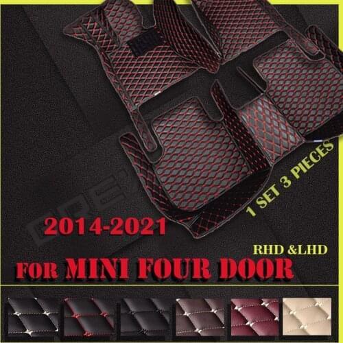 Car floor mats For MINI mini four door 2014 2015 2016 2017 2018 2019 2020 2021 Custom auto foot Pads automobile carpet cover