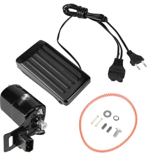 Domestic Household Motor For Old Sewing Machine CCW Foot Control Pedal Carbon Brush Belt Set