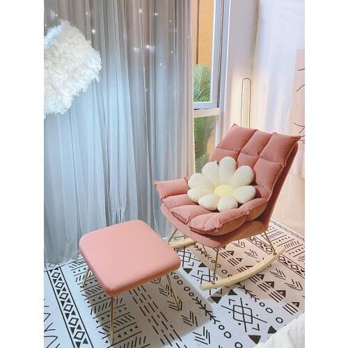 CX Rocking Chair Home Light Luxury Living Room Stool Bedroom Lazy Sofa Balcony Leisure Recliner