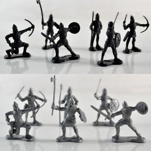 Kids Toys 60Pcs/Set Mini Simulation soldiers Ancient Soldier Figures Static Model Toy For Kids Christmas Gift