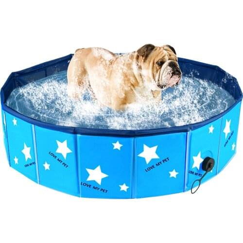 Dropshipping Pet Bath Tube Folding Dog Swimming Pool Collapsible Pet Bath Tub Kiddie Pool Bath Tubes For Dogs Cats